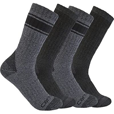 Carhartt Herrstrumpor (4-pack), svart, L Carhartt Herrstrumpor (4-pack), svart, L