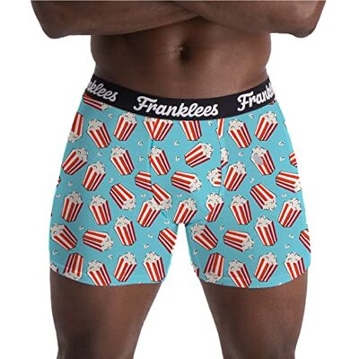 Franklees Boxershorts för män Galaxy, Popcorn, S Franklees Boxershorts för män Galaxy, Popcorn, S