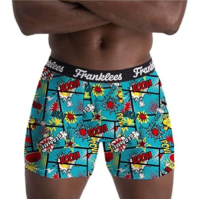 Franklees Boxershorts för män Galaxy, Boom Kapow!, S Franklees Boxershorts för män Galaxy, Boom Kapow!, S