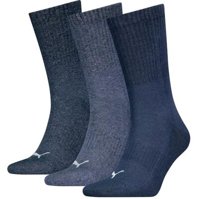 PUMA UNISEX CUSHIONED NEXT CREW 3P, marinblå, 43/46 EU PUMA UNISEX CUSHIONED NEXT CREW 3P, marinblå, 43/46 EU