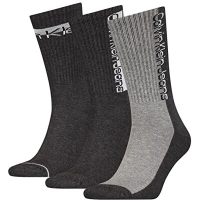 Calvin herrstrumpor (3-pack), Mörkgrå melange, one size Calvin herrstrumpor (3-pack), Mörkgrå melange, one size