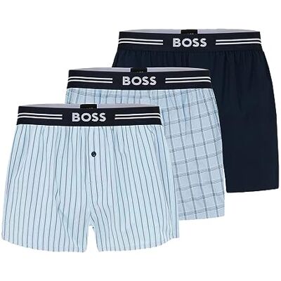 Boss Boxershorts för män (3-pack), Öppen Blue465, XXL Boss Boxershorts för män (3-pack), Öppen Blue465, XXL