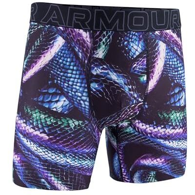 Under Armour herr Performance Tech Mesh Print Singles, 15 cm innersöm boxershorts, Virtuellt vi, M Under Armour herr Performance Tech Mesh Print Singles, 15 cm innersöm boxershorts, Virtuellt vi, M