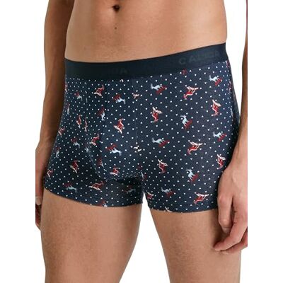 CALIDA Boxershorts för män familj och vänner, Mörk safir, 46-48 CALIDA Boxershorts för män familj och vänner, Mörk safir, 46-48