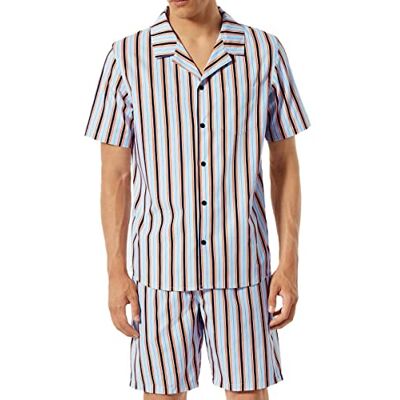 Schiesser herr Pyjamasset pyjamas kort, Blå ljusblå, 46 Schiesser herr Pyjamasset pyjamas kort, Blå ljusblå, 46