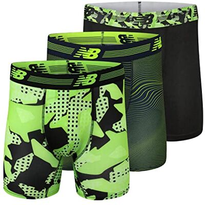 New Balance Ny balans män ultramjuk prestanda 15,24 cm boxershorts utan fluga (4-pack med underkläder) New Balance Ny balans män ultramjuk prestanda 15,24 cm boxershorts utan fluga (4-pack med underkläder)