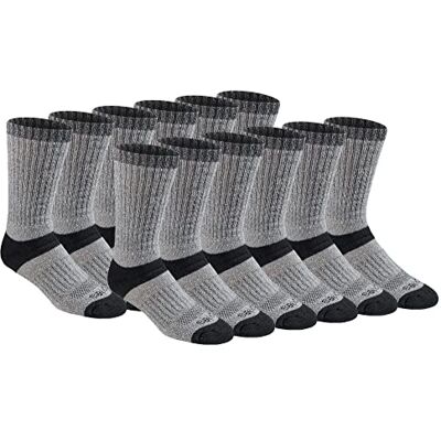 Dickies herr Dri-Tech temperaturreglerande ullblandat arbete strumpor multipack, svart ljung (12 par), skostorlek: 6-12, Ullblandning svart (12 par), L Dickies herr Dri-Tech temperaturreglerande ullblandat arbete strumpor multipack, svart ljung (12 par), skostorlek: 6-12, Ullblandning svart (12 par), L