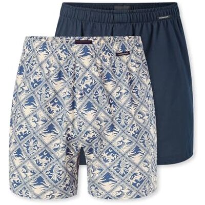 Schiesser Boxershorts för män, 2-pack, bomull, jersey, mjuk, multipack – jerseyboxer, Sorterad 16, 10 Schiesser Boxershorts för män, 2-pack, bomull, jersey, mjuk, multipack – jerseyboxer, Sorterad 16, 10