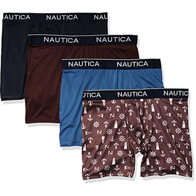 Nautica unisex vuxen 4 Pack Micro Boxer Brief Boxerkalsonger Nautica unisex vuxen 4 Pack Micro Boxer Brief Boxerkalsonger
