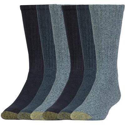 GOLDTOE Herrstrumpor Harrington Crew, Flerpack, Large GOLDTOE Herrstrumpor Harrington Crew, Flerpack, Large