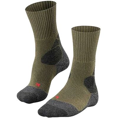 FALKE herr Vandringsstrumpor TKX Expedition M So ull funktionsmaterial tjock anti-blåsor 1 par, Grön Olive 7830, 42-43 FALKE herr Vandringsstrumpor TKX Expedition M So ull funktionsmaterial tjock anti-blåsor 1 par, Grön Olive 7830, 42-43
