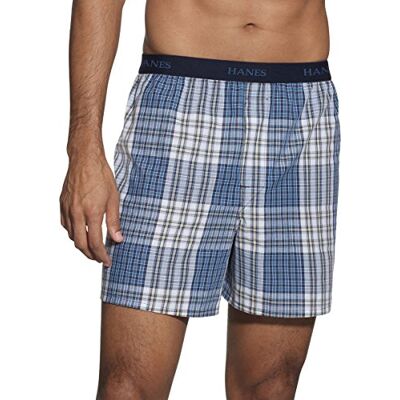 Hanes Ultimate herr 5-pack garnfärg exponerad midjeband boxer-(färgerna kan variera) Hanes Ultimate herr 5-pack garnfärg exponerad midjeband boxer-(färgerna kan variera)