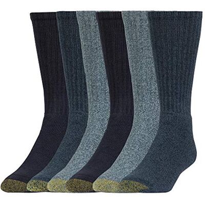 GOLDTOE Gold Toe Lediga strumpor för män (6-pack) GOLDTOE Gold Toe Lediga strumpor för män (6-pack)