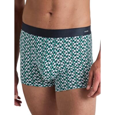 CALIDA Cotton Code Design Boxershorts herr, mjukt elastiskt midjeband, Aquamarine, 46-48 CALIDA Cotton Code Design Boxershorts herr, mjukt elastiskt midjeband, Aquamarine, 46-48