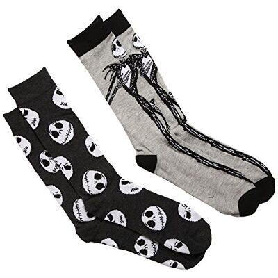 Disney Nightmare Before Christmas 2-pack herrstrumpor, Blandad grå, 43-47 EU Disney Nightmare Before Christmas 2-pack herrstrumpor, Blandad grå, 43-47 EU