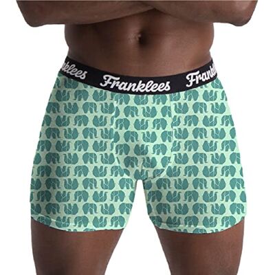 Franklees Boxershorts för män Galaxy, Mint Ellies, L Franklees Boxershorts för män Galaxy, Mint Ellies, L