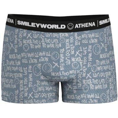 Athena x SmileyWorld Boxer för herr tryckt daglig komfort Athena x SmileyWorld Boxer för herr tryckt daglig komfort