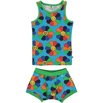 Småfolk Pojkar underkläder blombas lager set, Blå (Ocean Blue), 12-24 mois Småfolk Pojkar underkläder blombas lager set, Blå (Ocean Blue), 12-24 mois