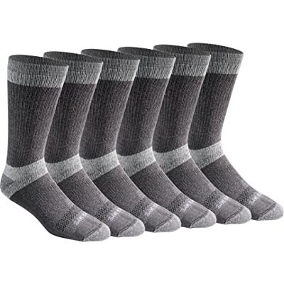 Dickies Men's Big & Tall Dri-tech Moisture Control Max Crew Socks Multipack, 3.0 Full Cushion Charcoal (6 Pairs), Shoe Size: 12-15 Dickies Men's Big & Tall Dri-tech Moisture Control Max Crew Socks Multipack, 3.0 Full Cushion Charcoal (6 Pairs), Shoe Size: 12-15