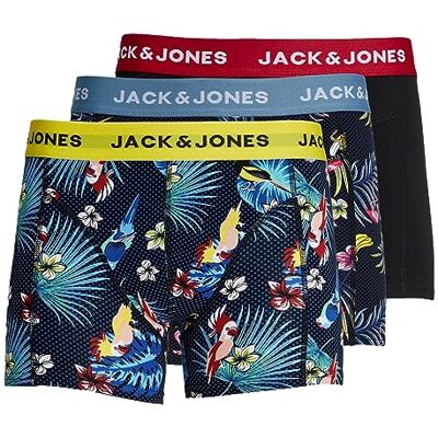 JACK & JONES Boxershorts för män, Surfa på webben/detalj: svart – svart, XXL JACK & JONES Boxershorts för män, Surfa på webben/detalj: svart – svart, XXL