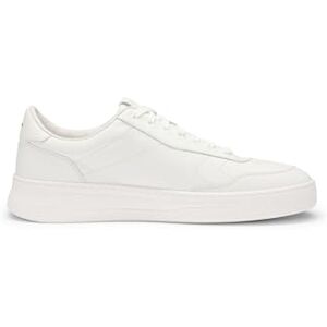 Boss Herr Baltimore Tenn lädersneakers med yttersula i gummi, Vitt och blått, 40 EU Boss Herr Baltimore Tenn lädersneakers med yttersula i gummi, Vitt och blått, 40 EU