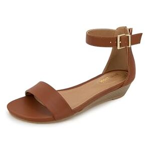 Kenneth Cole REACTION Dam Viber 2-delad kil sandal, solbränna, 6 UK Kenneth Cole REACTION Dam Viber 2-delad kil sandal, solbränna, 6 UK