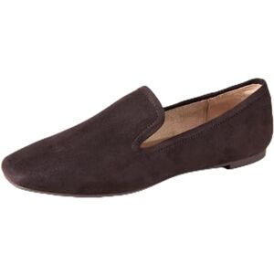 Amazon Essentials kvinnors mjuka minimala loafer, Mörkbrun fuskmocka, 40.5 EU Amazon Essentials kvinnors mjuka minimala loafer, Mörkbrun fuskmocka, 40.5 EU