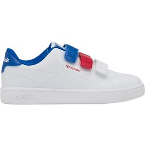 Reebok Unisex barn Court Clean Hook & Loop Straps sneakers, Vit Vectorred Vectorblue, 32.5 EU Reebok Unisex barn Court Clean Hook & Loop Straps sneakers, Vit Vectorred Vectorblue, 32.5 EU