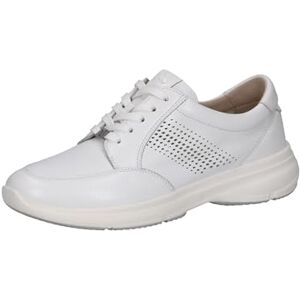 CAPRICE Damsneakers, platt av läder med hålmönster, Vitt rådjur, 40 EU CAPRICE Damsneakers, platt av läder med hålmönster, Vitt rådjur, 40 EU