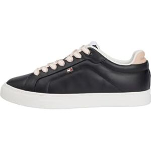Tommy Hilfiger kvinnor ICON Court Sneaker FW0FW08815 låg topp, svart (svart), 4, Svart, 37 EU Tommy Hilfiger kvinnor ICON Court Sneaker FW0FW08815 låg topp, svart (svart), 4, Svart, 37 EU