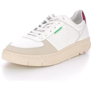 Kickers Allow, blandade låga sneakers, Vit vinröd, 43 EU Kickers Allow, blandade låga sneakers, Vit vinröd, 43 EU