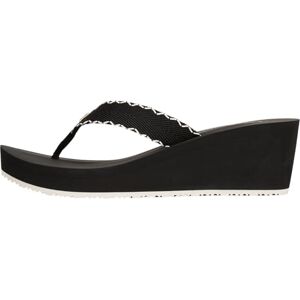 Tommy Hilfiger Dam kil strand sandal Fw0fw08738 Flip Flops, Svart, 40 EU Tommy Hilfiger Dam kil strand sandal Fw0fw08738 Flip Flops, Svart, 40 EU