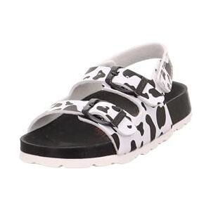 Superfit Fussbettpantoffel Mule, Black White 000, 2 UK Superfit Fussbettpantoffel Mule, Black White 000, 2 UK