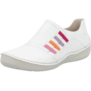 Rieker dam 52560 Loafer, vit, 6 UK, Vitt, 39 EU Rieker dam 52560 Loafer, vit, 6 UK, Vitt, 39 EU