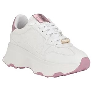 GUESS Calebb Sneaker för kvinnor, Vit Rosa 147, 38 EU GUESS Calebb Sneaker för kvinnor, Vit Rosa 147, 38 EU