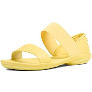Camper Damer Right Nina Flat Sandal, Lt pastell gul, 35 EU Camper Damer Right Nina Flat Sandal, Lt pastell gul, 35 EU