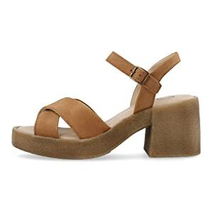 Ca'Shott A/S Dam Casemily Cross nubuck Heeled Sandal, Brandy, 39 EU, Brandy, 39 EU Ca'Shott A/S Dam Casemily Cross nubuck Heeled Sandal, Brandy, 39 EU, Brandy, 39 EU