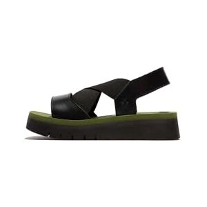 Fly London SERK418FLY, Damsandal, Svart/Svart/Brick, 37 EU Fly London SERK418FLY, Damsandal, Svart/Svart/Brick, 37 EU