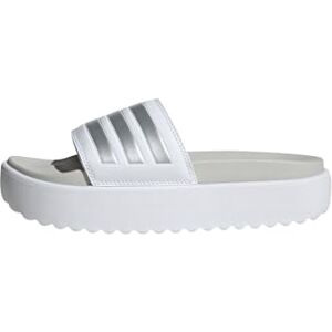 adidas Kvinnor Adilette Platform Slides, Cloud White/Zero Metalic/Grey One, 40.5 EU adidas Kvinnor Adilette Platform Slides, Cloud White/Zero Metalic/Grey One, 40.5 EU