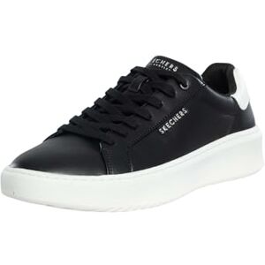 Skechers herr Court Break kostym sneakerCOURT paus kostym sneaker, Svart Duraleather vit häl trim, 43 EU Skechers herr Court Break kostym sneakerCOURT paus kostym sneaker, Svart Duraleather vit häl trim, 43 EU