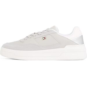 Tommy Hilfiger kvinnors Essent Basket Sneaker Metallic FW0FW08615, grå, 7 UK, Grå, 41 EU Tommy Hilfiger kvinnors Essent Basket Sneaker Metallic FW0FW08615, grå, 7 UK, Grå, 41 EU