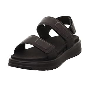 Legero Damer Sunwalker platta sandaler, Svart 0100, 39 EU Legero Damer Sunwalker platta sandaler, Svart 0100, 39 EU
