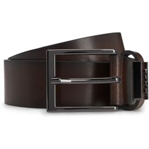 Boss Herr Cole-Ant Sz35 bälte av italienskt läder med logotypögla, Mörkbrun 202, 85 Boss Herr Cole-Ant Sz35 bälte av italienskt läder med logotypögla, Mörkbrun 202, 85