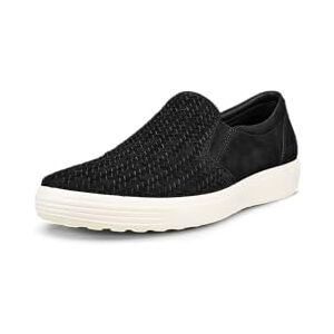 ECCO Men's Soft 7 Woven Slip on 2.0 Sneaker, Black Nubuck, 6-6.5 ECCO Men's Soft 7 Woven Slip on 2.0 Sneaker, Black Nubuck, 6-6.5