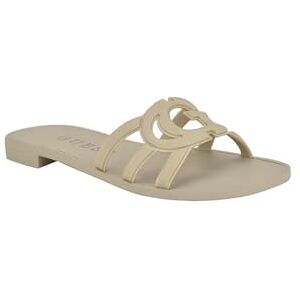 GUESS Elyho platt sandal för kvinnor, Elfenben 150, 37 EU GUESS Elyho platt sandal för kvinnor, Elfenben 150, 37 EU