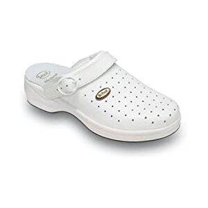 Scholl Unisex nya bonus medicinsk professionell träsko, Vitt, 45 EU Scholl Unisex nya bonus medicinsk professionell träsko, Vitt, 45 EU