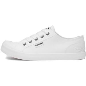 Rocket Dog Kvinnor Jazzin Plimsolls Utbildare Vit 38 EU Rocket Dog Kvinnor Jazzin Plimsolls Utbildare Vit 38 EU