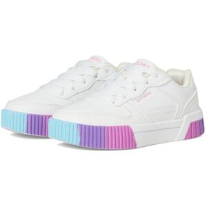 Skechers flicka Jade mjuk glöd sneaker, Vit syntetisk multi neon trim, 10 UK Child Skechers flicka Jade mjuk glöd sneaker, Vit syntetisk multi neon trim, 10 UK Child