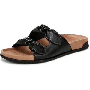 Vionic Elara platt sandal, svart TMB läder, 9 UK, Svart Tmb-läder, 42 EU Vionic Elara platt sandal, svart TMB läder, 9 UK, Svart Tmb-läder, 42 EU