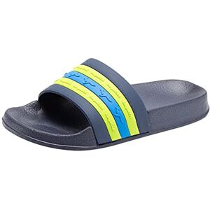 KangaROOS Unisex barn Kangaslide barn platta sandaler, Dk marinblå lime, 34 EU KangaROOS Unisex barn Kangaslide barn platta sandaler, Dk marinblå lime, 34 EU